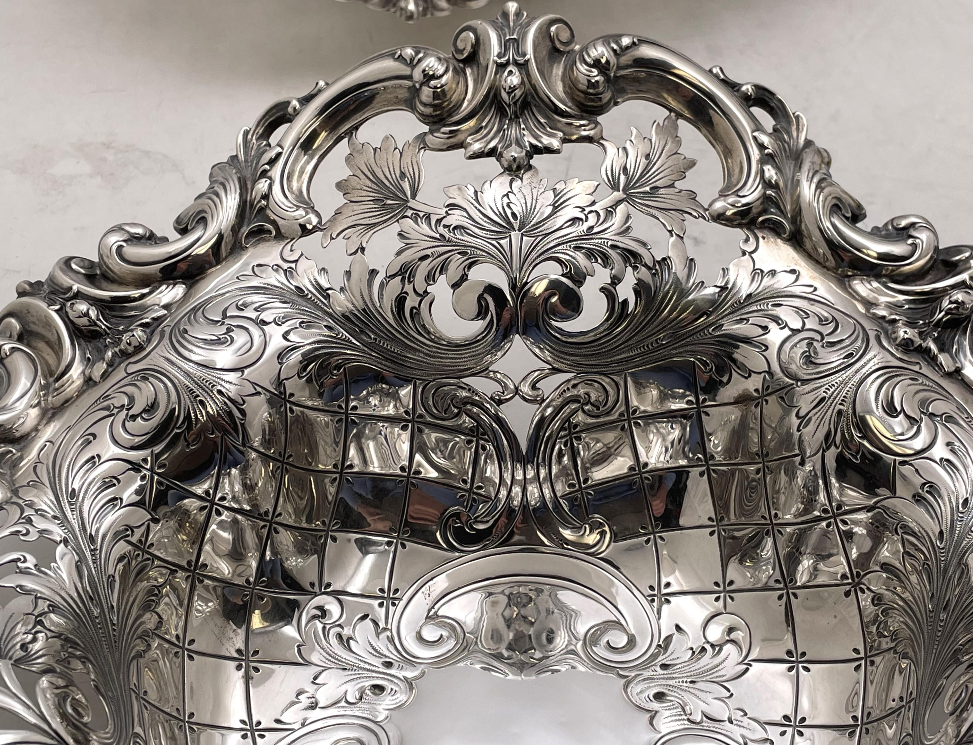Paire de bols en argent sterling de style Art nouveau, début du 20e siècle en vente 4