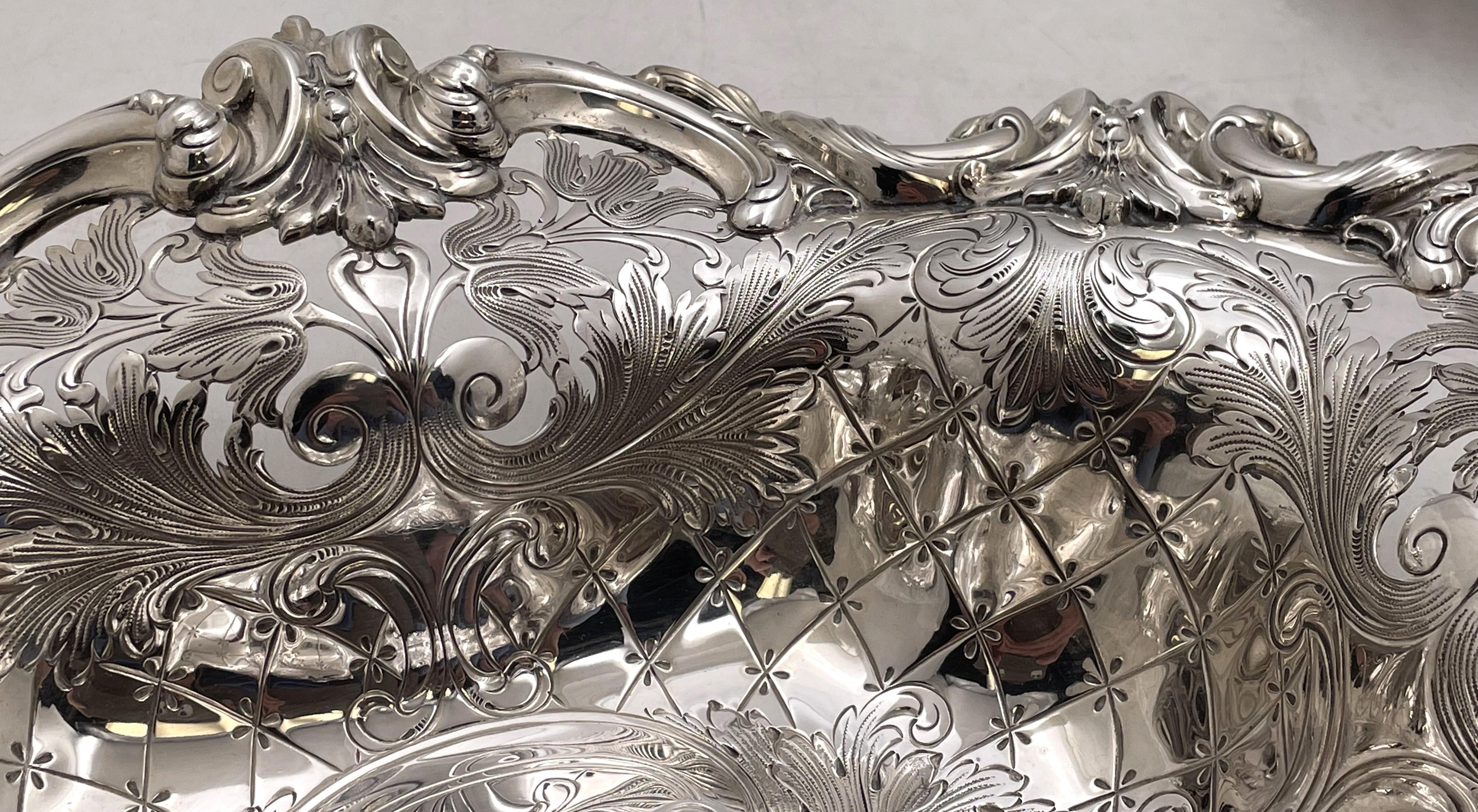 Paire de bols en argent sterling de style Art nouveau, début du 20e siècle Bon état - En vente à New York, NY