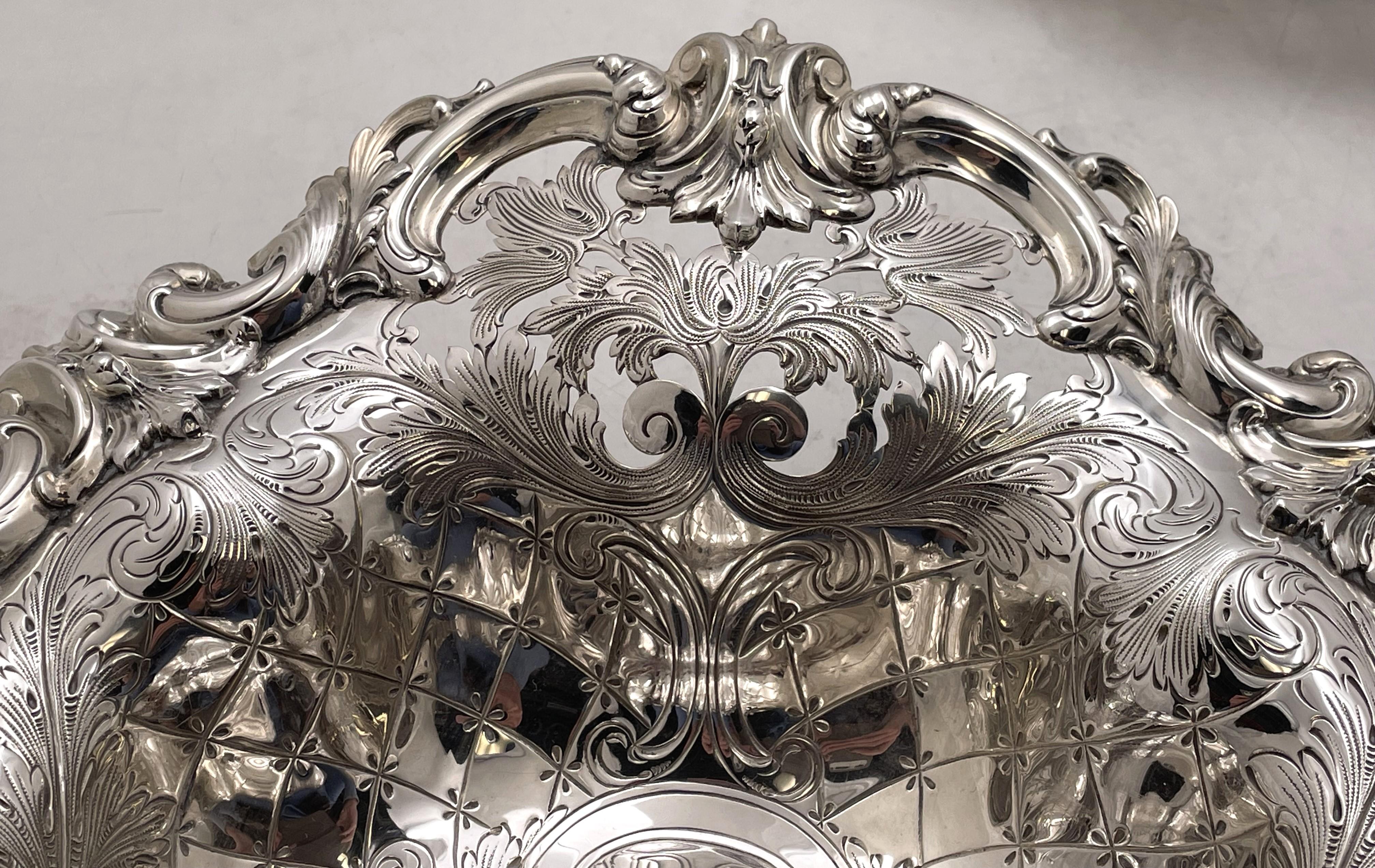 20ième siècle Paire de bols en argent sterling de style Art nouveau, début du 20e siècle en vente