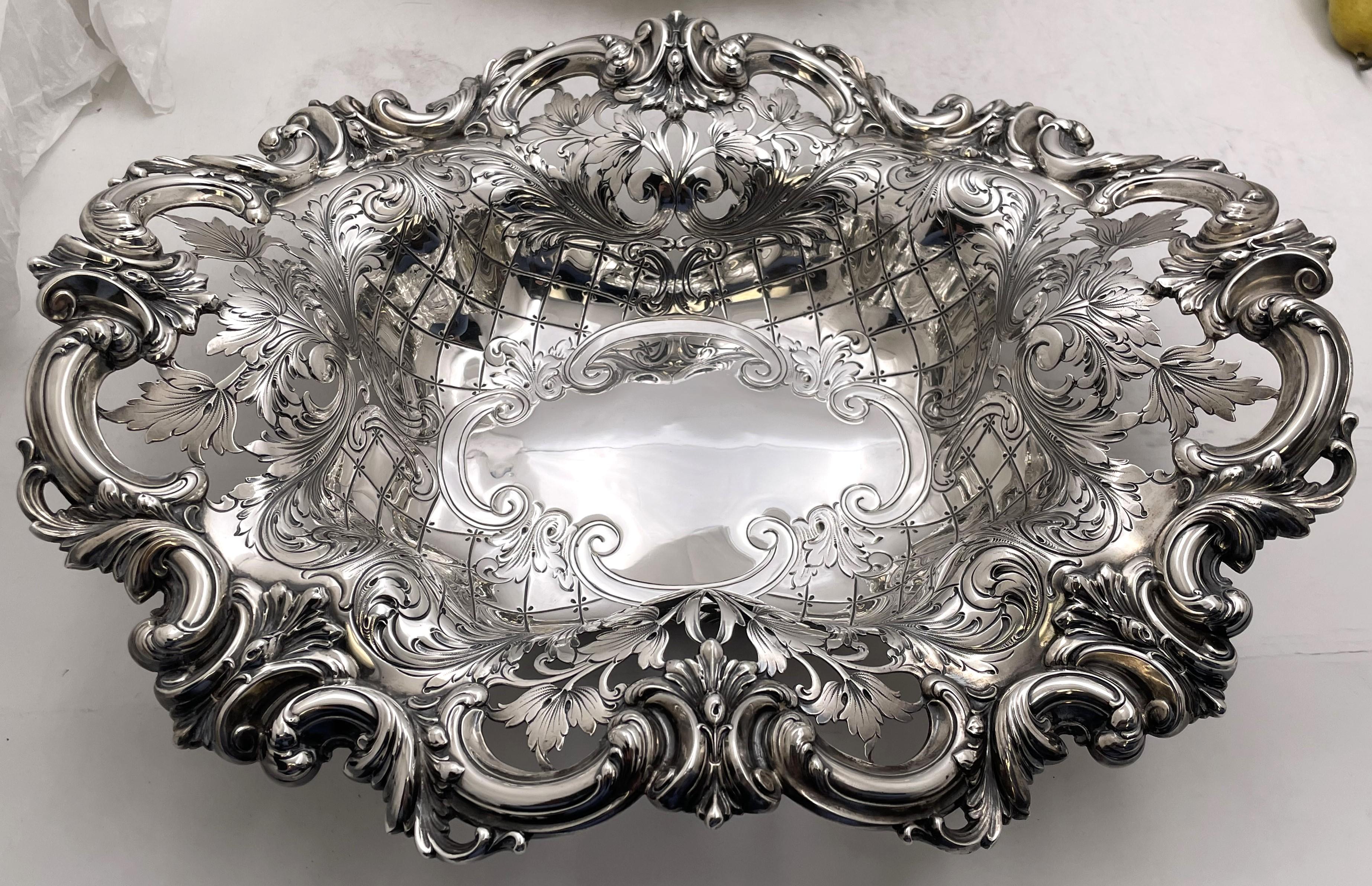Paire de bols en argent sterling de style Art nouveau, début du 20e siècle en vente 2