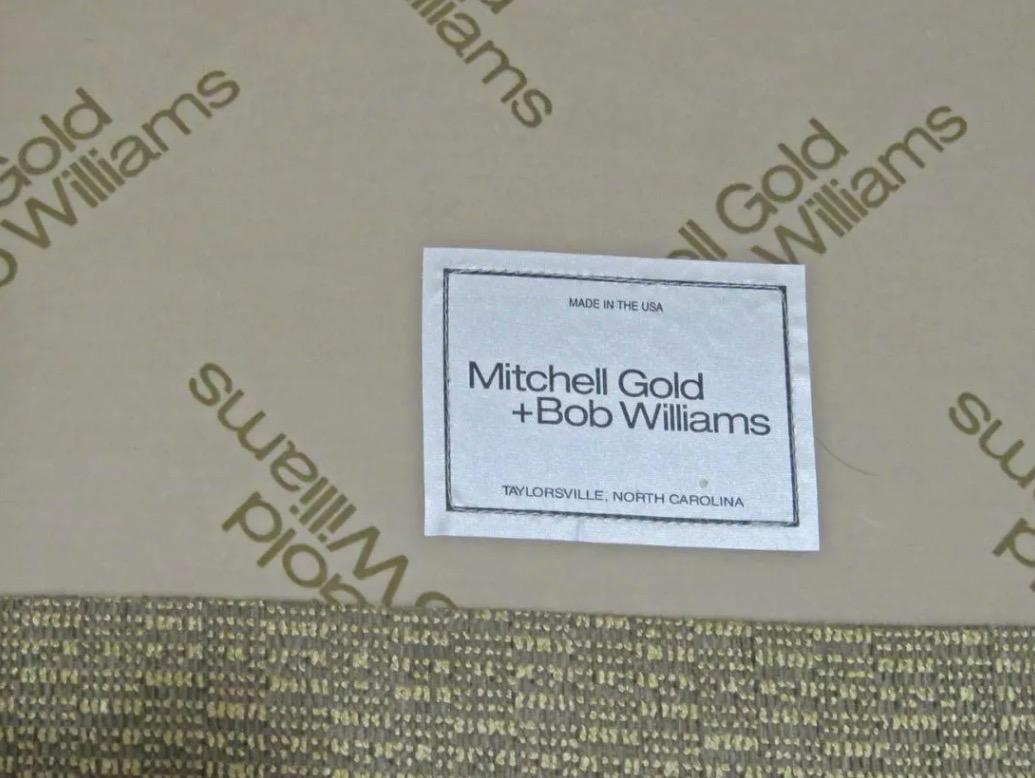 Paire de fauteuils club en tissu par Mitchell Gold + Bob Williams Bon état - En vente à Brooklyn, NY