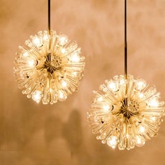 Pair of Fabulous Emil Stejnar Snowball Orbit Sputnik Chandeliers, Austria