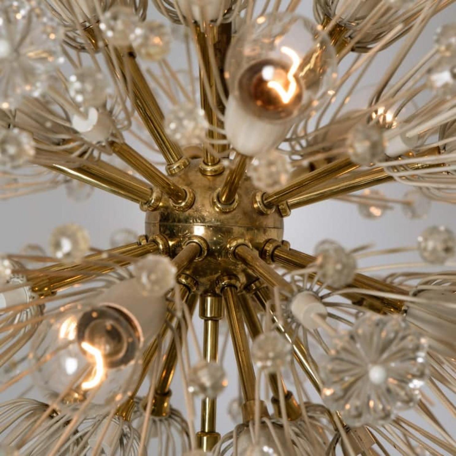 Altro Coppia di favolosi lampadari Emil Stejnar Snowball Orbit Sputnik, Austria in vendita
