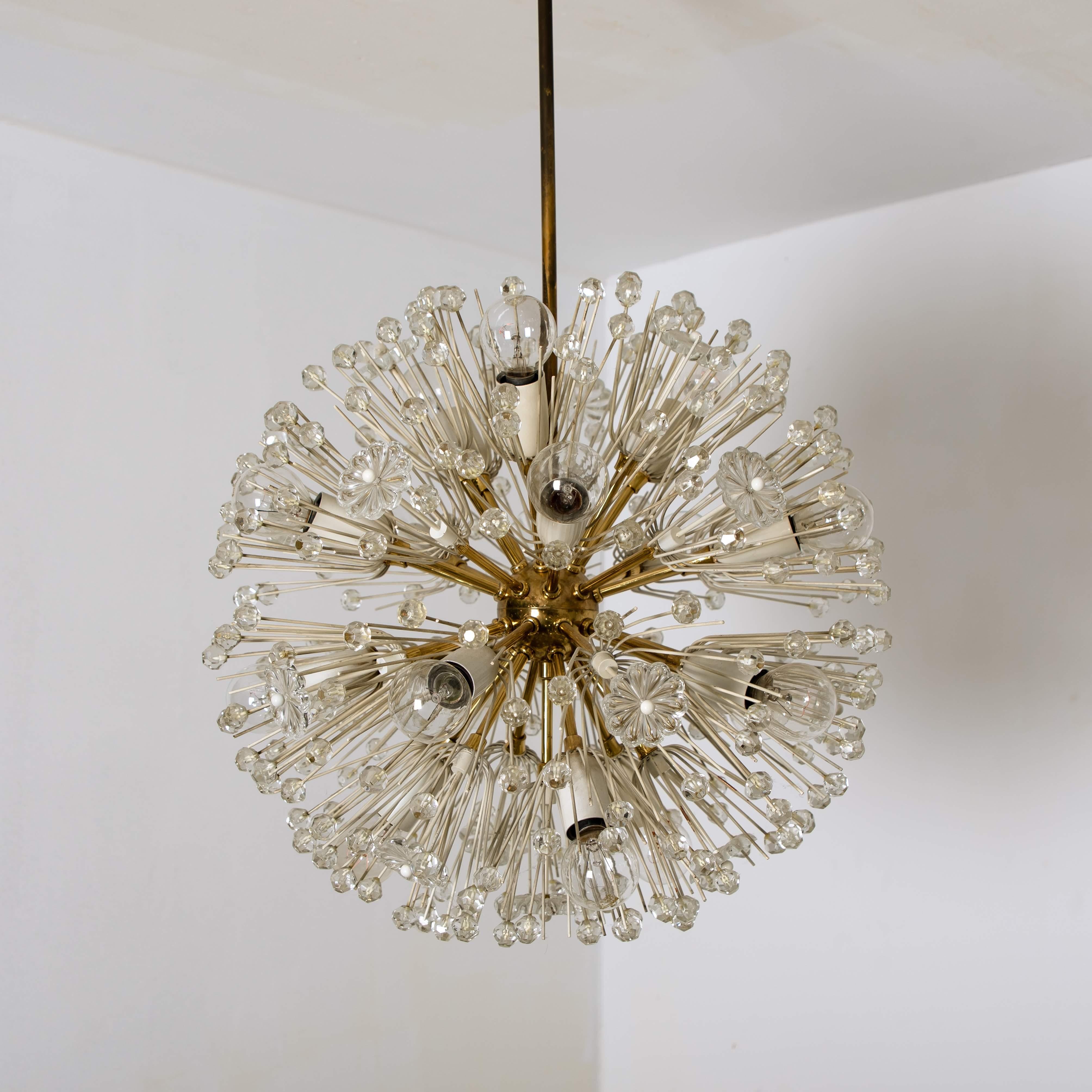 Pair of Fabulous Emil Stejnar Snowball Orbit Sputnik Chandeliers, Austria For Sale 2