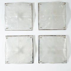 Pair of Faceted Murano Glass Sconces by Mazzega