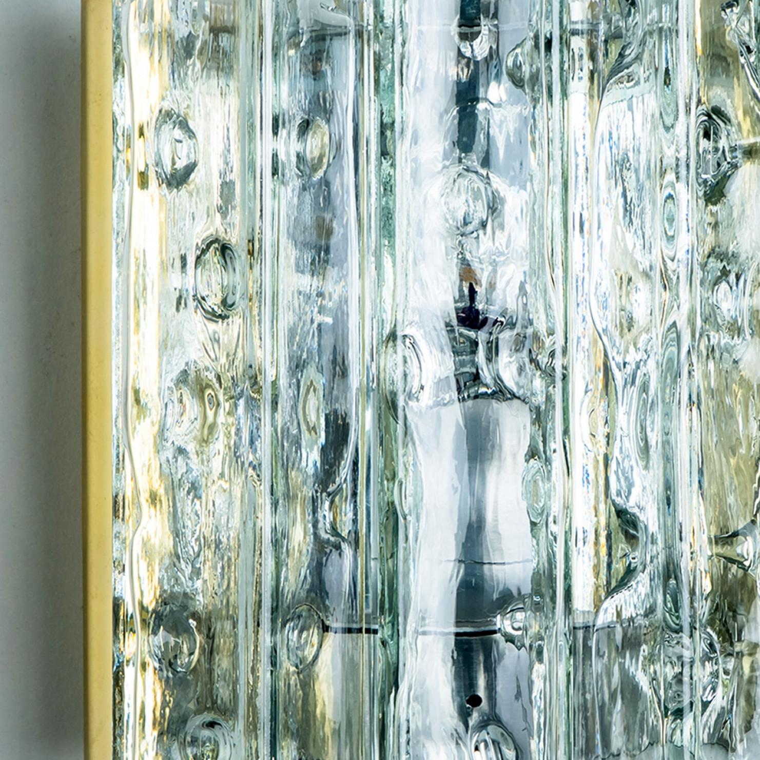 Paire de lampes murales à tubes à facettes de Doria Leuchten, années 1960 en vente 2