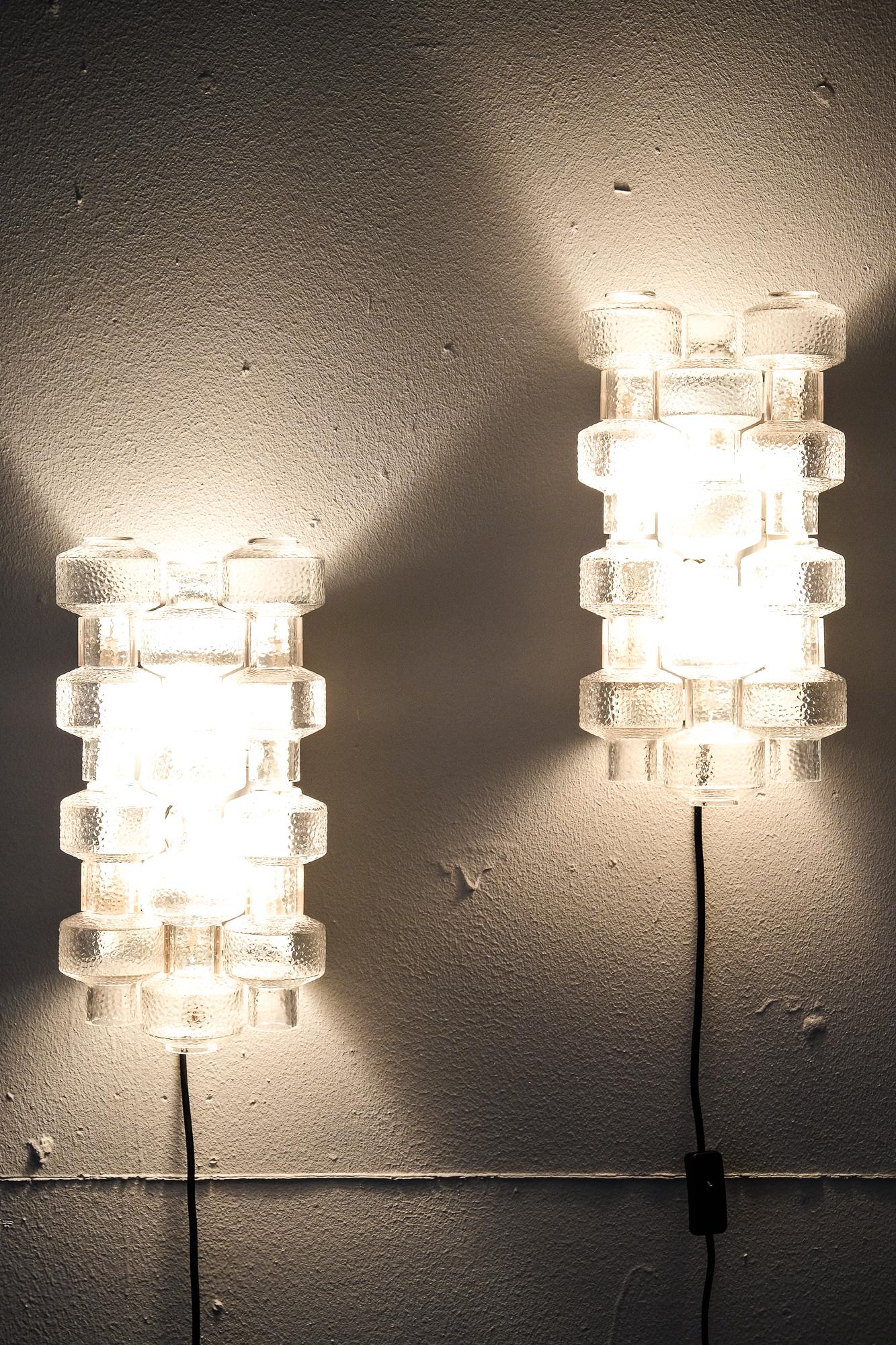 Pair of Fagerhults Belysning Wall Lamps 