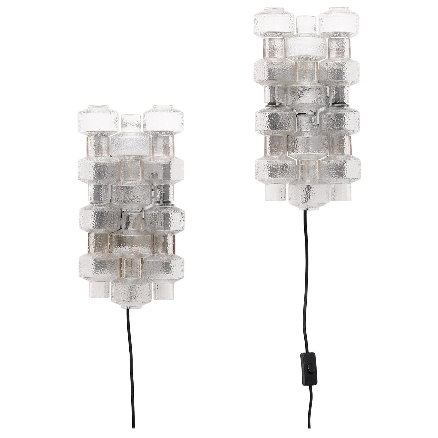 Pair of Fagerhults Belysning Wall Lamps "Festival" by Gert Nyström, 1960s