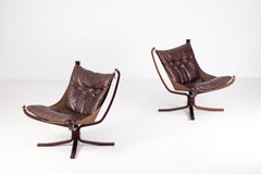 Pair of Falcon Chairs by Sigurd Ressell, 1970s