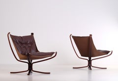 Pair of Falcon Chairs by Sigurd Ressell, 1970s