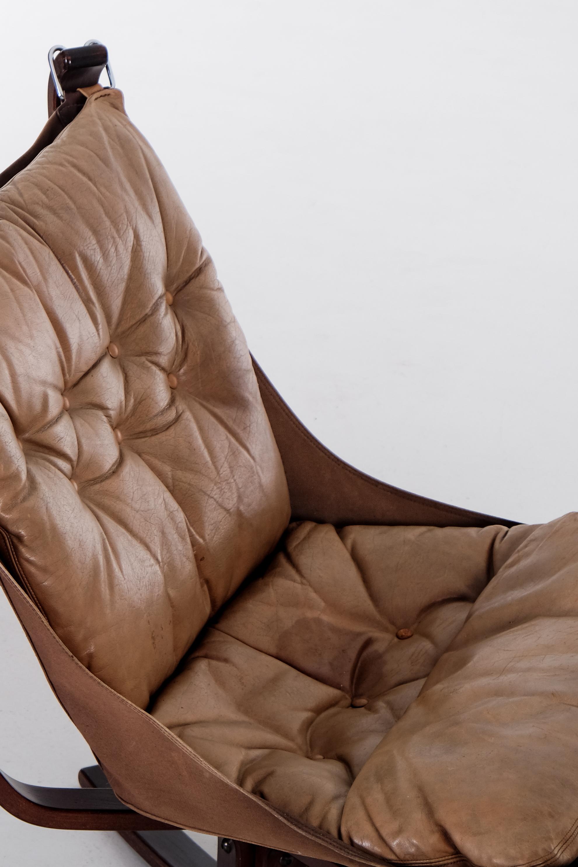 Paire de chaises Falcon de Sigurd Ressell, Norvège, 1970 en vente 5