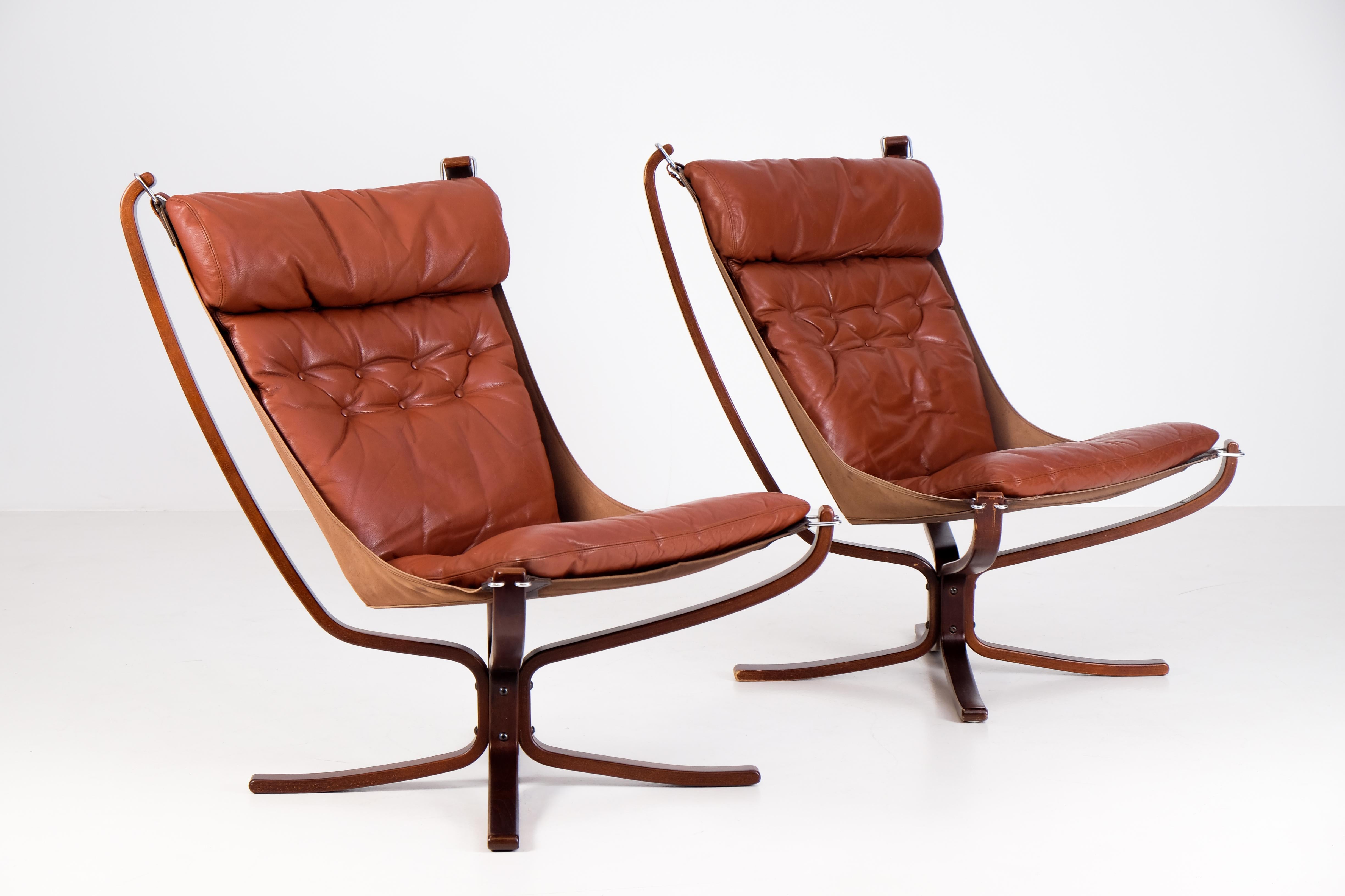 Paire de fauteuils Flacon de Sigurd Resell, Norvège, années 1970 en vente 10