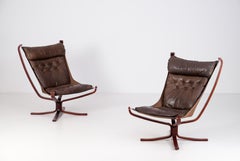 Pair of "Falcon" Easy Chairs by Sigurd Resell, Norway, 1970s