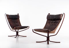 Pair of "Falcon" Easy Chairs by Sigurd Resell, Norway, 1970s