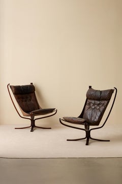 Pair of "Falcon" Easy Chairs by Sigurd Resell, Norway, 1970s