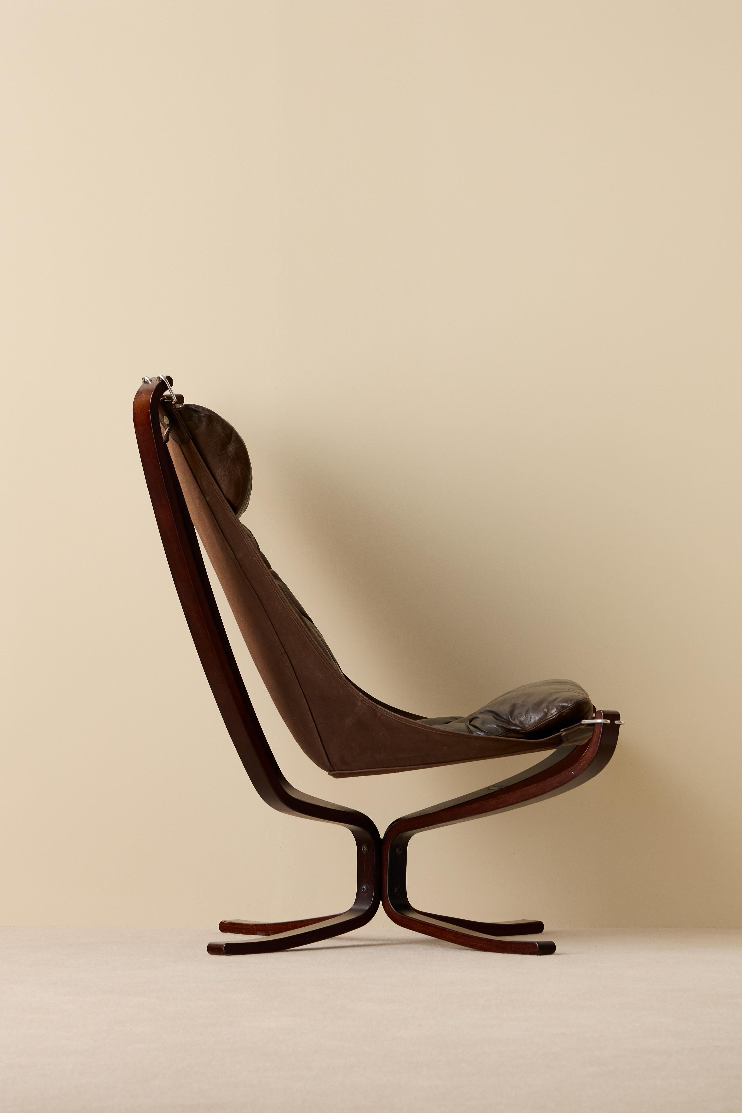 Norvégien Paire de fauteuils Flacon de Sigurd Resell, Norvège, années 1970 en vente