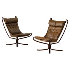 Pair of "Falcon" Easy Chairs by Sigurd Resell, Norway, 1970s