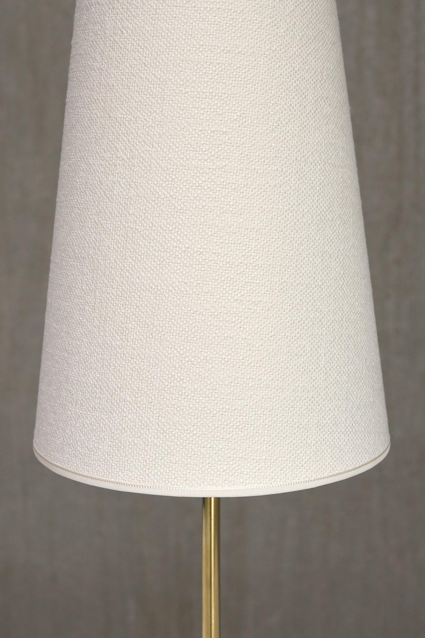 Pair of Falkenbergs Belysning Table Lamps in Brass and Glass, Sweden, 1960s 1