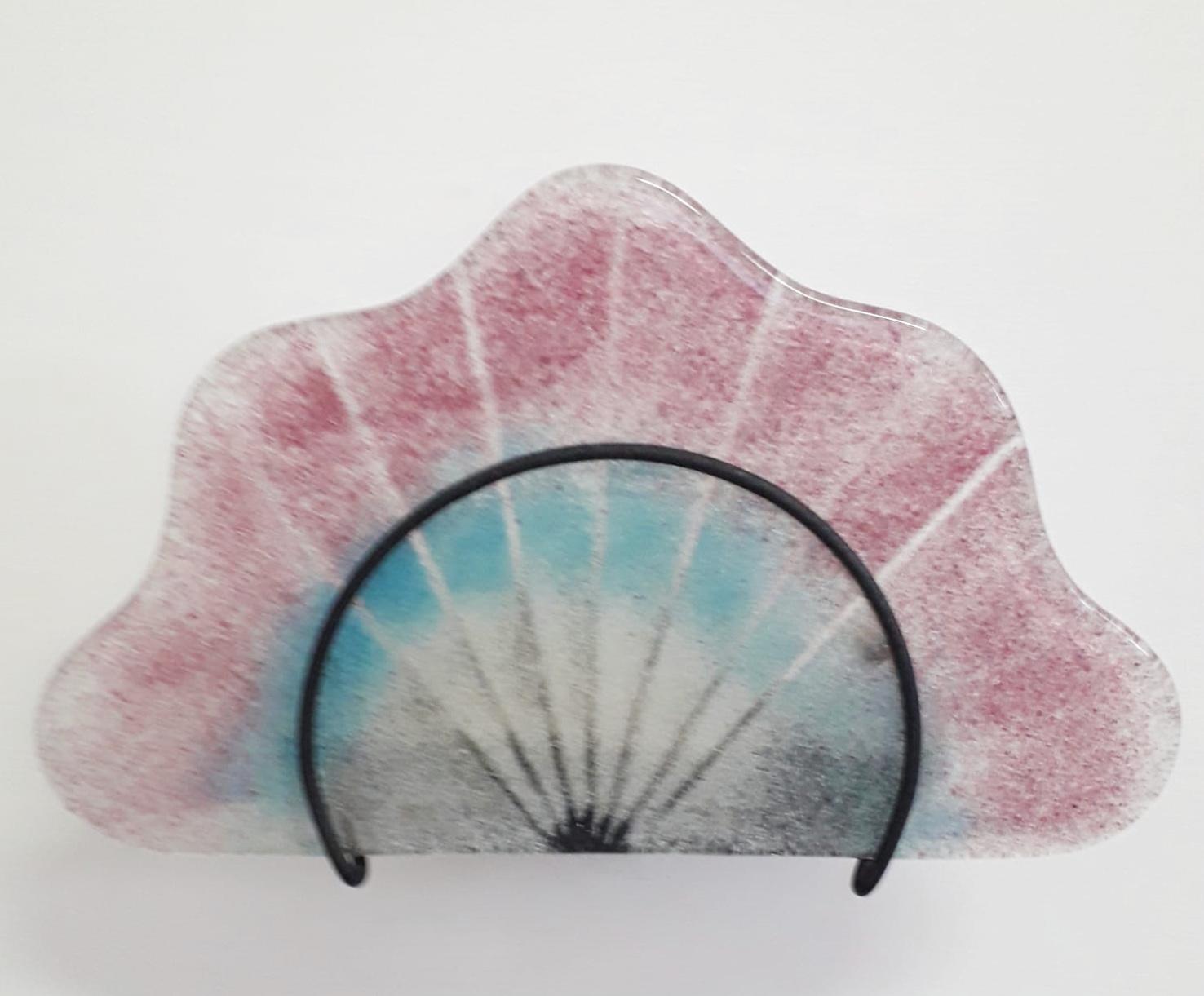 Vintage Italian wall lights with fan shaped Murano glass diffusers in clear, blue and pink colors on black metal frames / Made in Italy circa 1960s
Measures: height 9 inches, width 14.5 inches, depth 5.5 inches
1 light / E12 or E14 type / max 40W