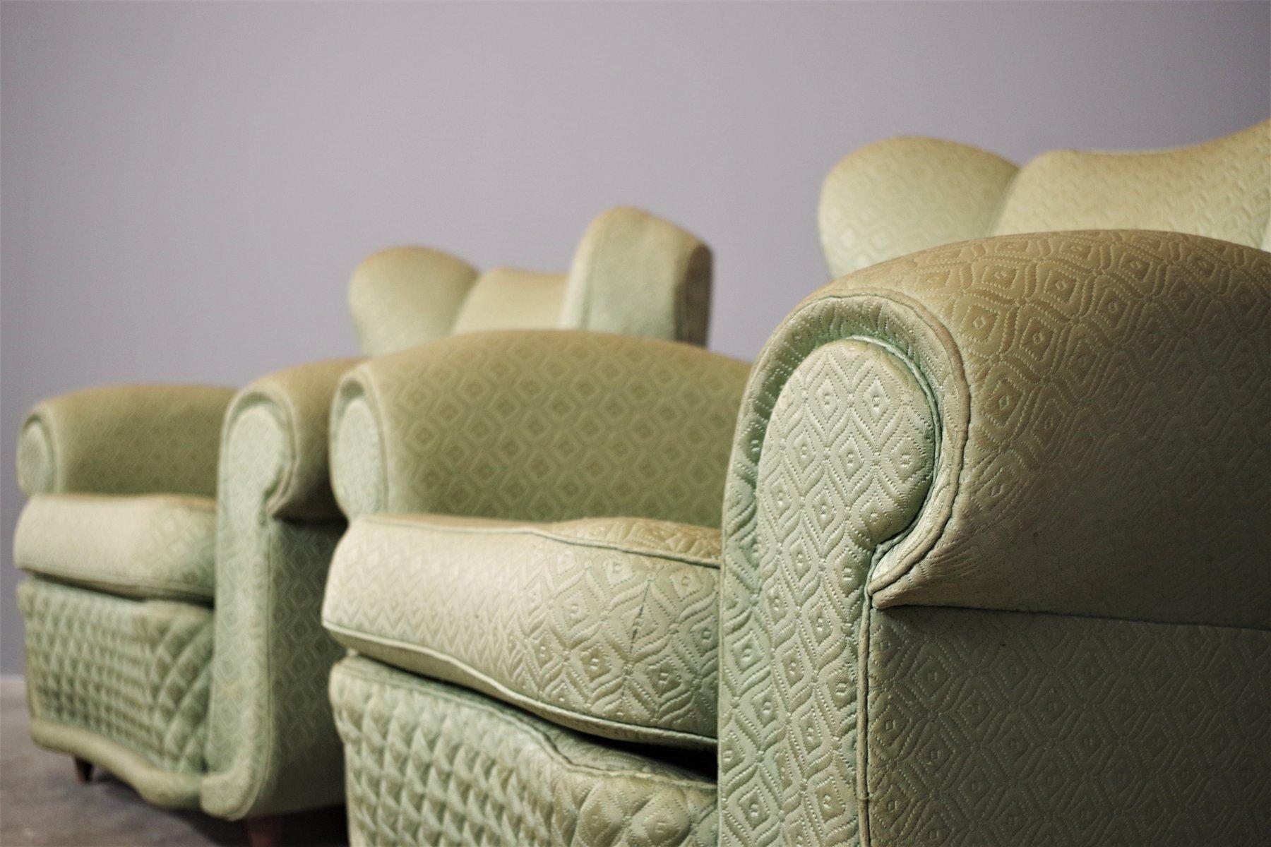 Paire de fauteuils en forme d'éventail dans le style de Paolo Buffa, années 1950 en vente 7
