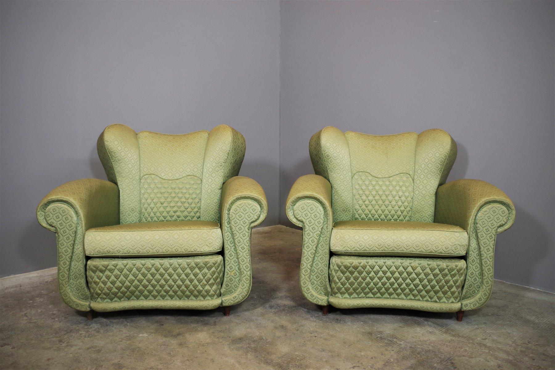 Paire de fauteuils en forme d'éventail dans le style de Paolo Buffa, années 1950 en vente 9