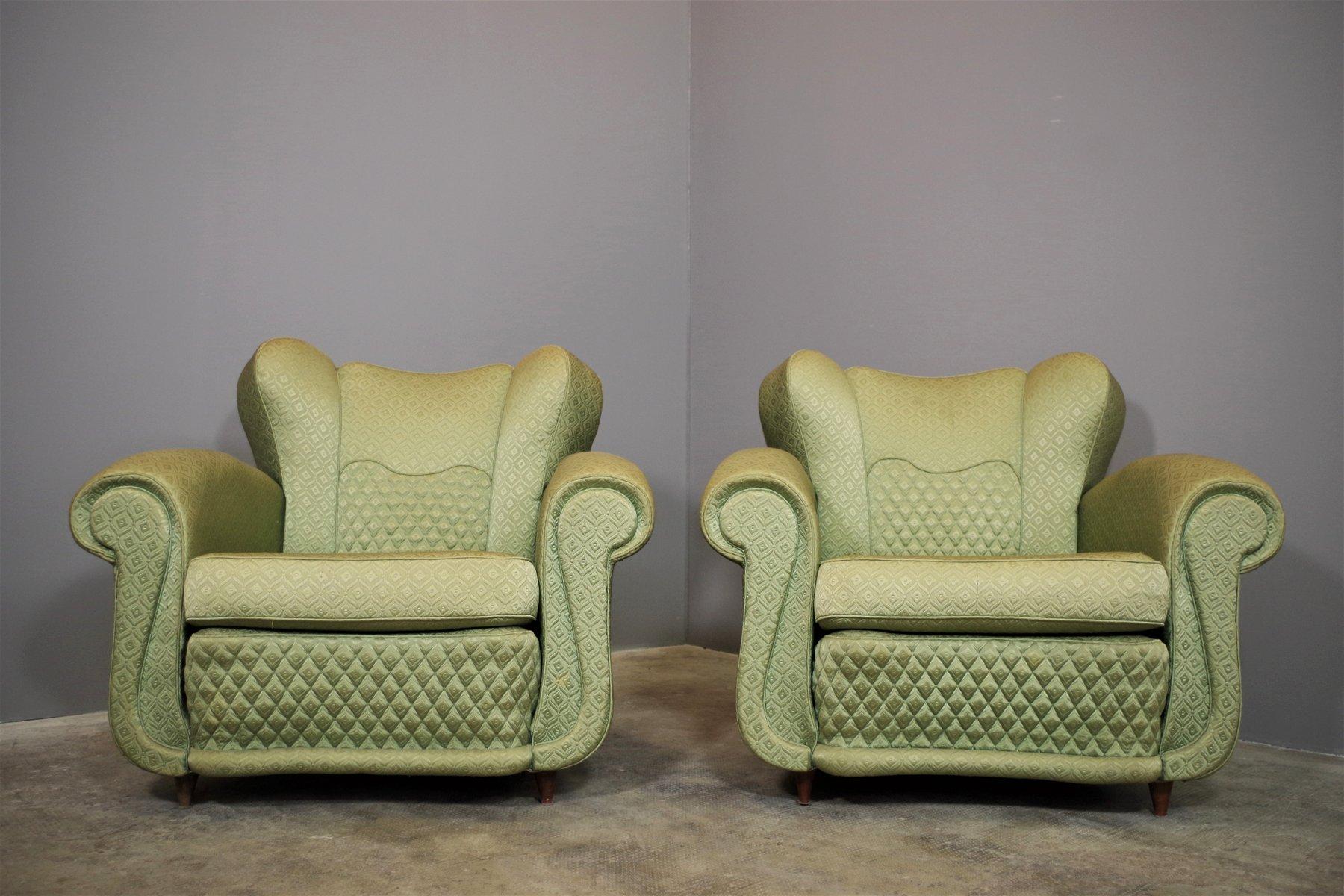 Paire de fauteuils en forme d'éventail dans le style de Paolo Buffa, années 1950 en vente 10