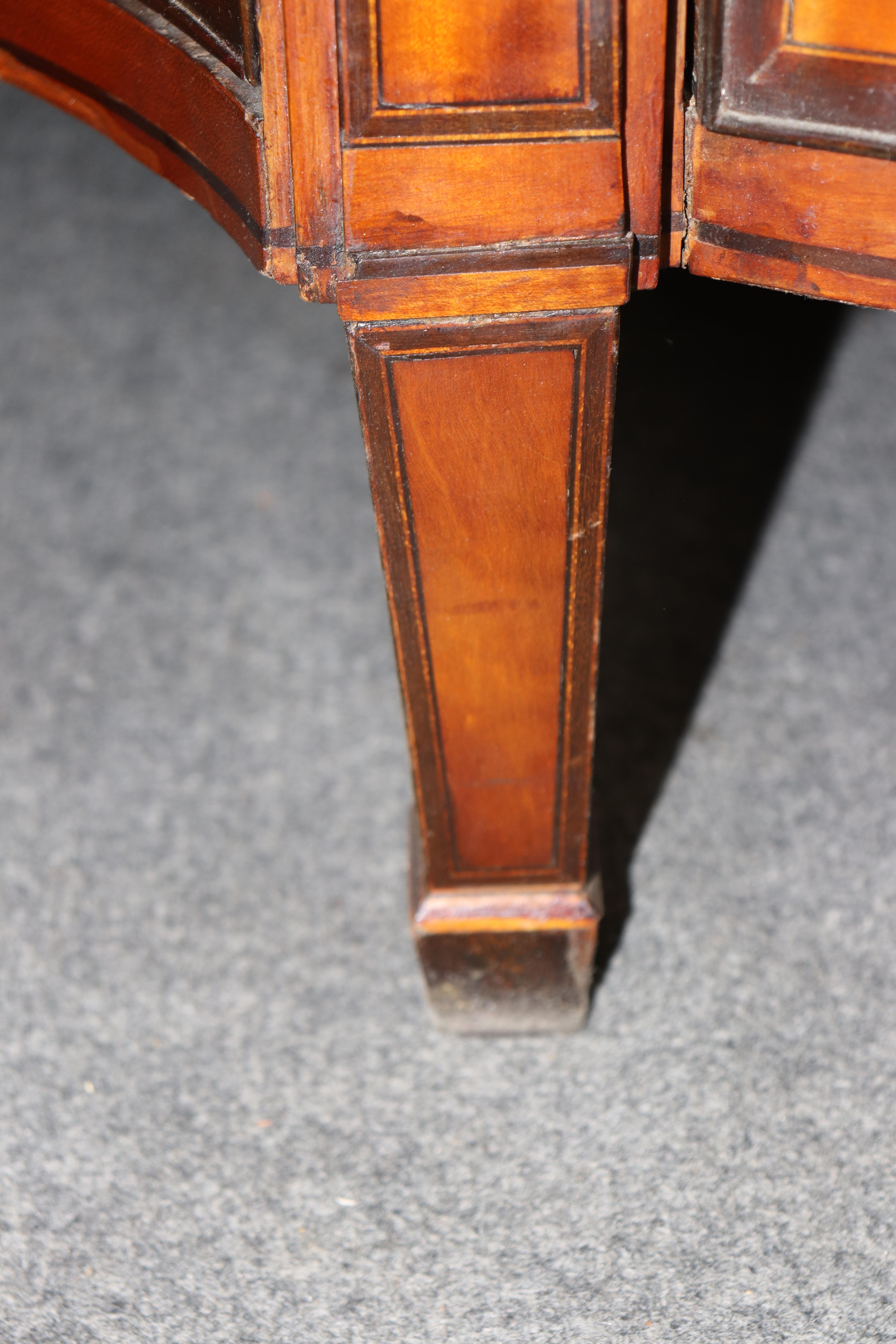 Pair of Fantastic Adams Paint Decorated Satinwood Commodes Buffets in vendita 6