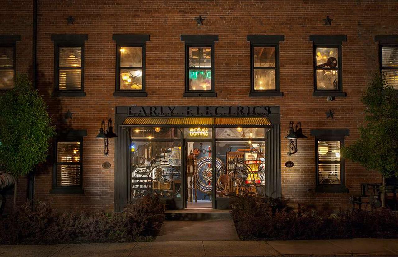 Industrial Pair of Faries Articulating Table Lamps