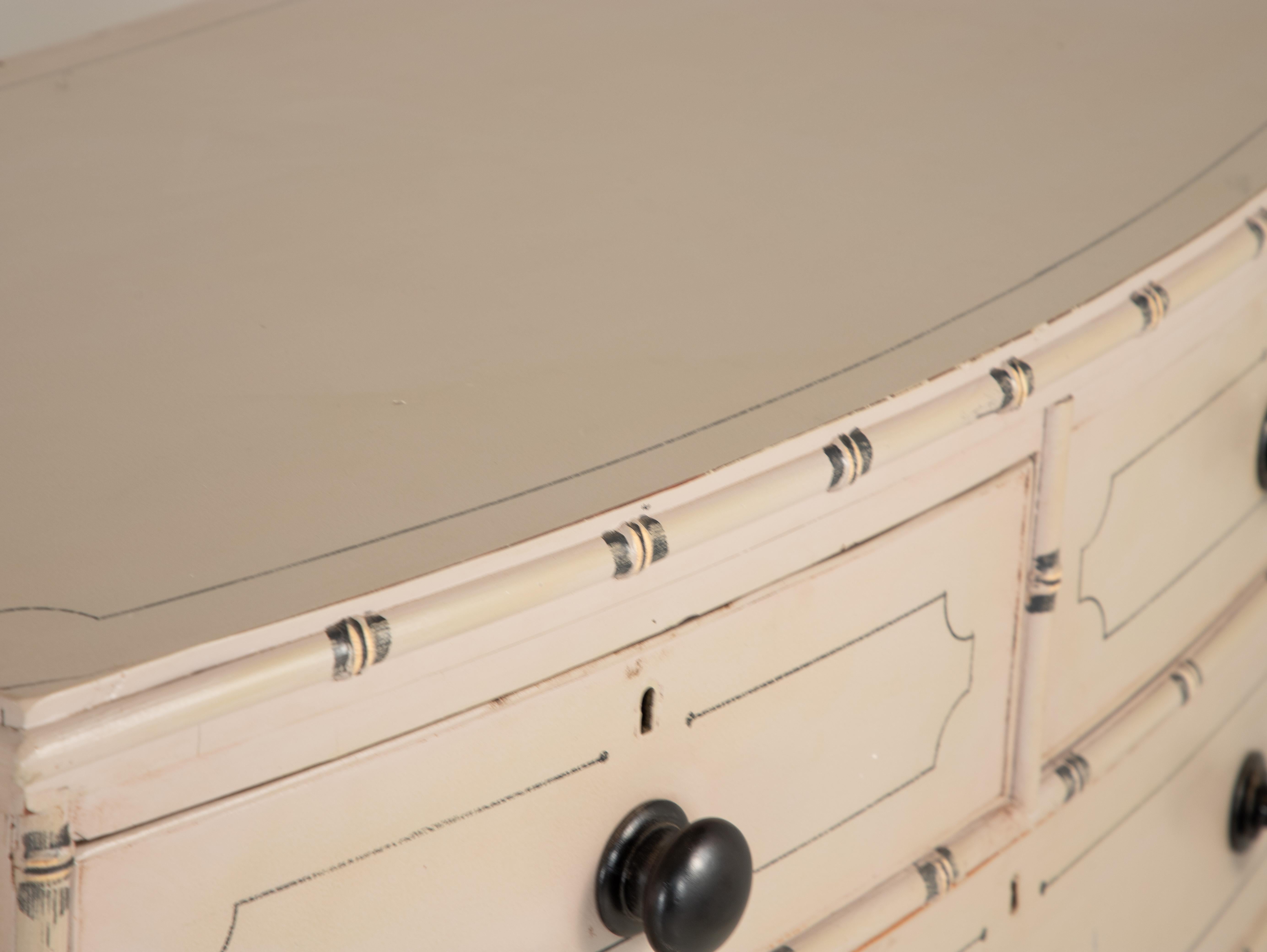 Pair of Faux Bamaboo Chests oF Drawers 4
