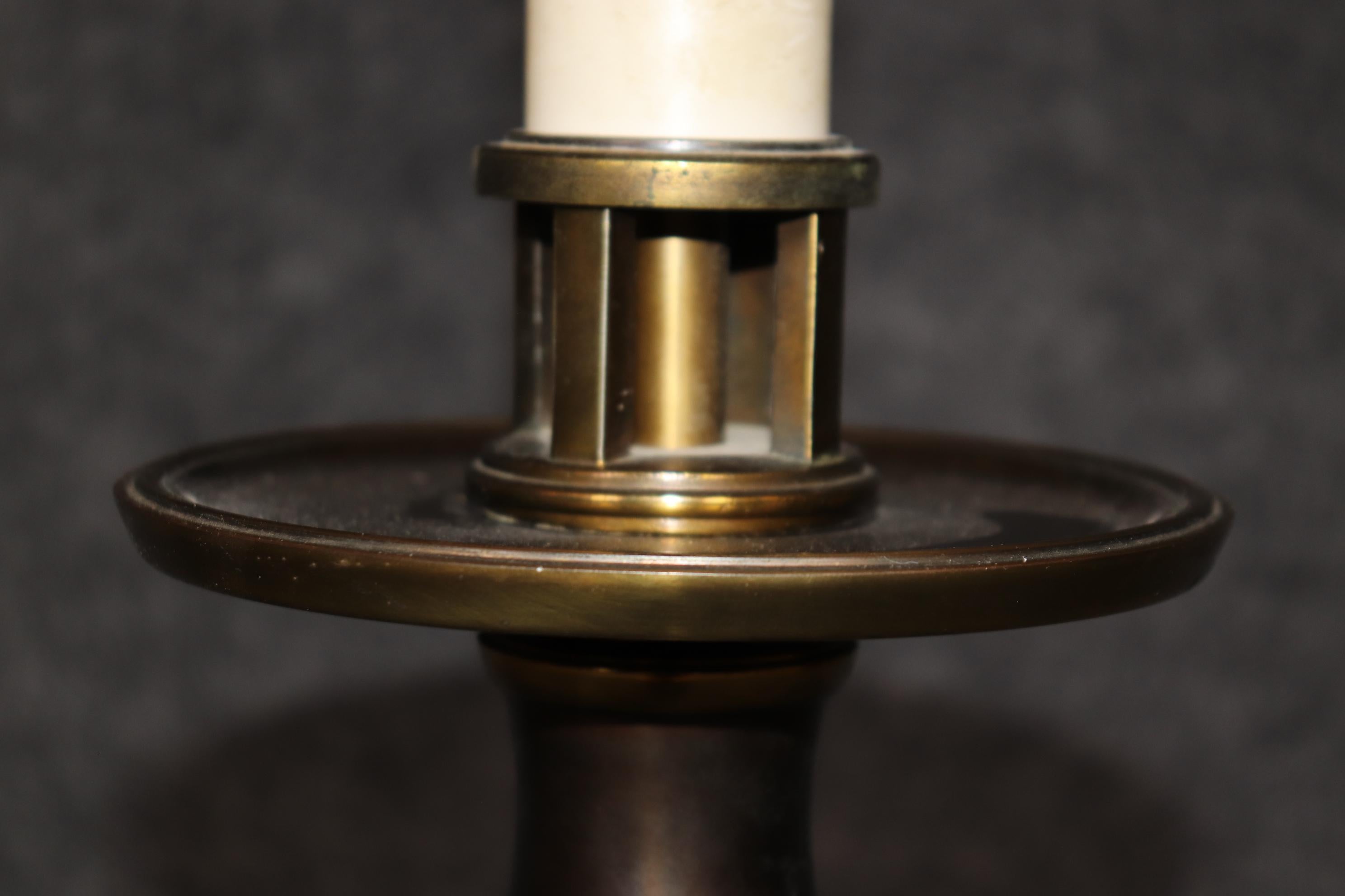 Pair of Faux Bamboo Brass Stiffel Mid Century Modern Table Lamps For Sale 3