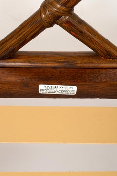 Pareja de sillones Chippendale ingleses de caña de bambú sintético C.1960