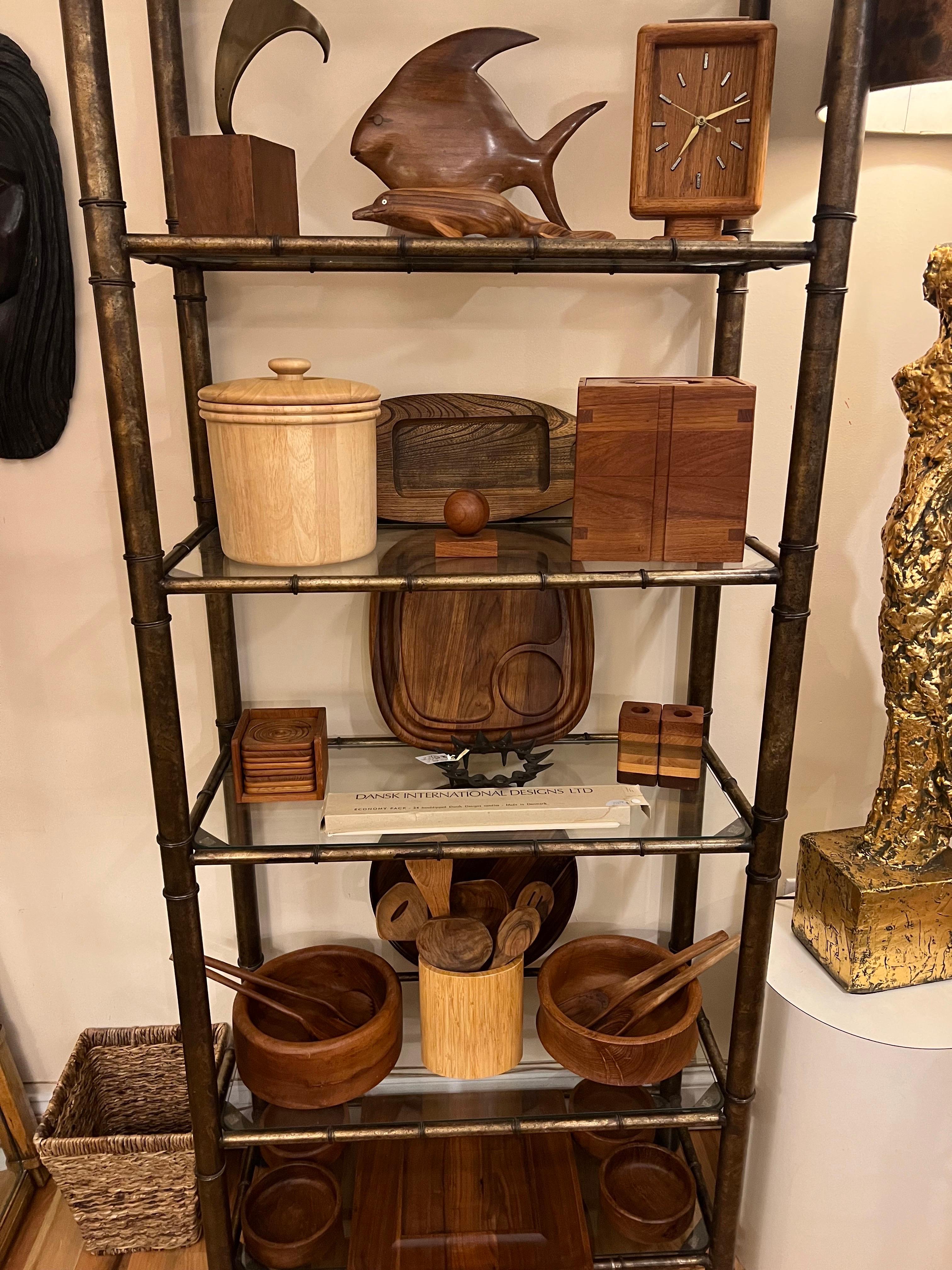 Pair of Faux Bamboo Étagères For Sale 10