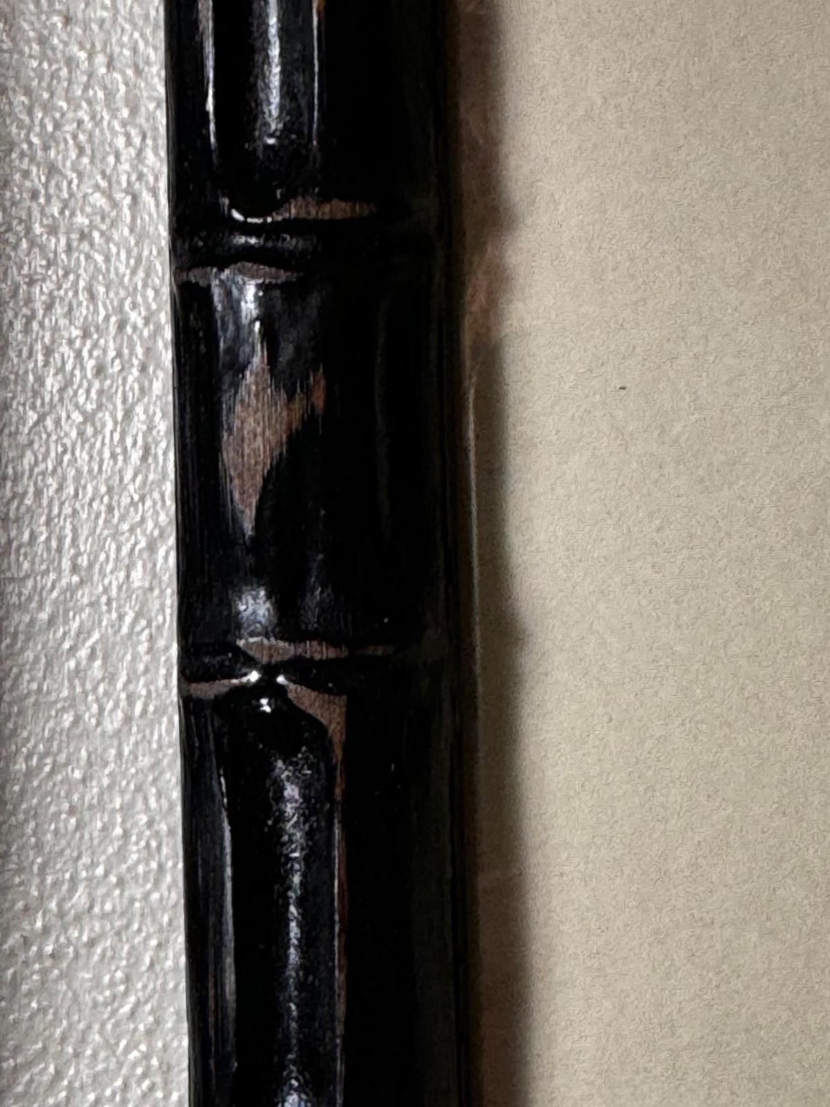 Paire de cadres en faux bambou avec impressions de coquillages italiens anciennes et texte non traduit. en vente 10