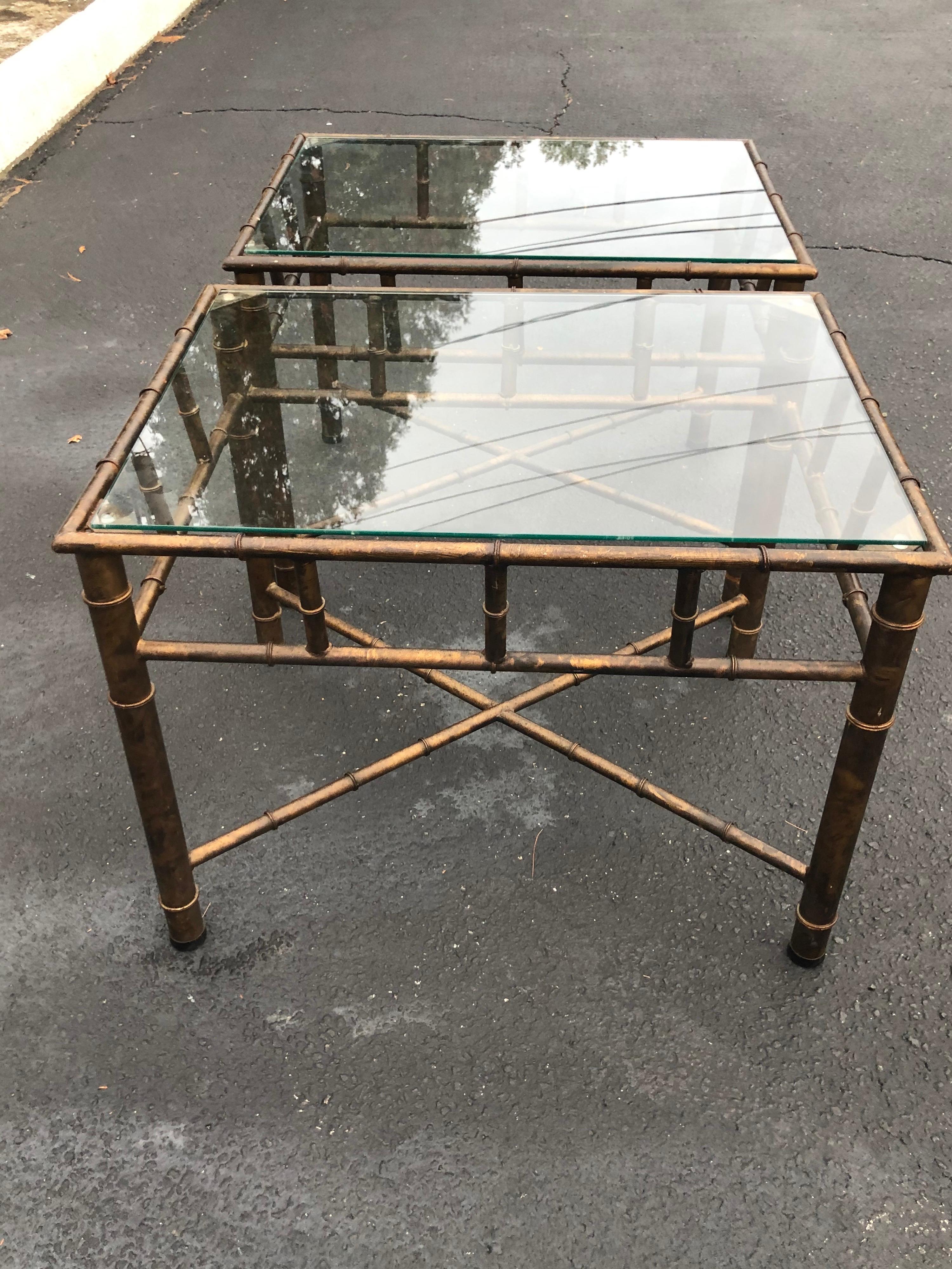 gold end table