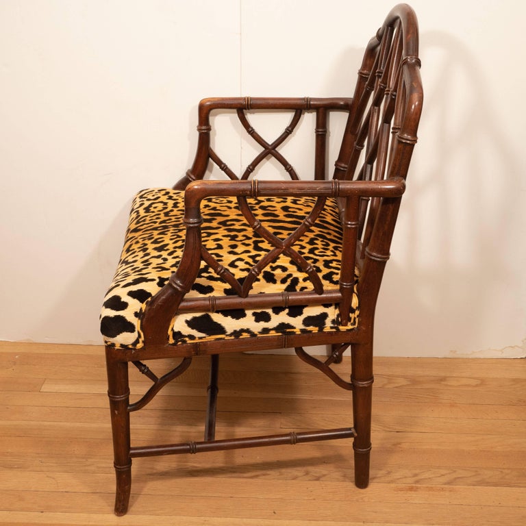 Pair of Faux Bamboo Side Chairs at 1stDibs
