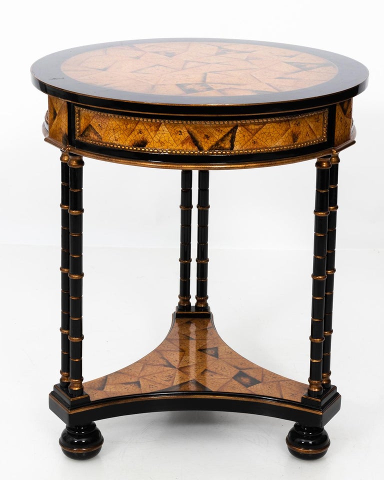Pair of Faux Bamboo Side Tables For Sale at 1stdibs