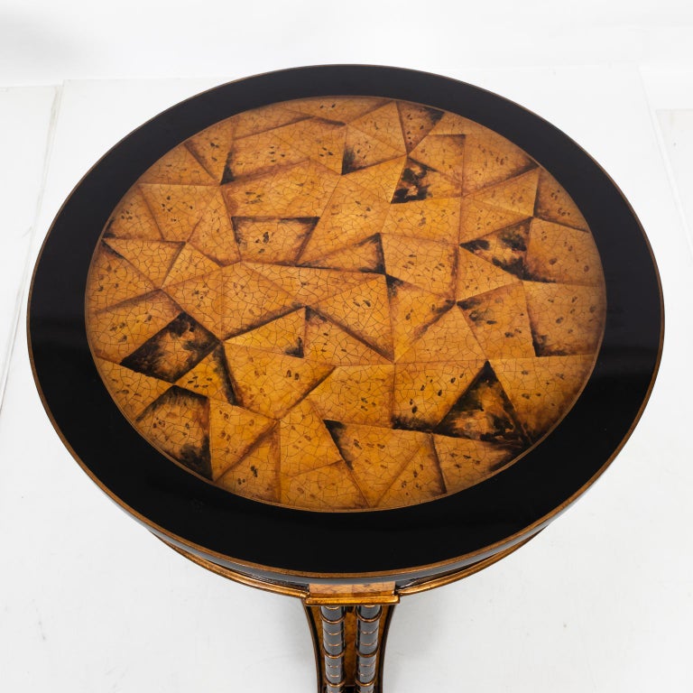 Pair of Faux Bamboo Side Tables at 1stDibs