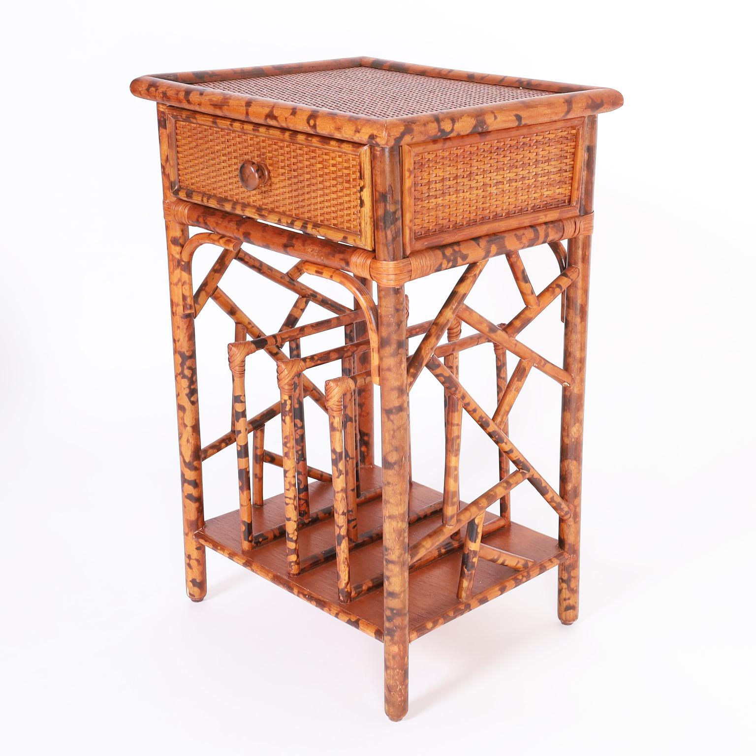 Philippine Pair of Faux Bamboo Stands For Sale