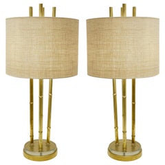 Pair of Faux Bamboo Table Lamps