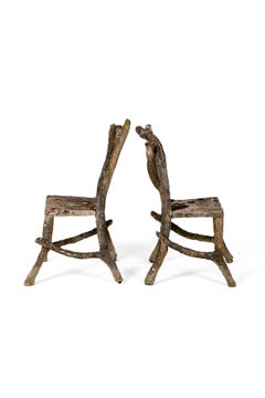 Pair of Faux Bois Chairs