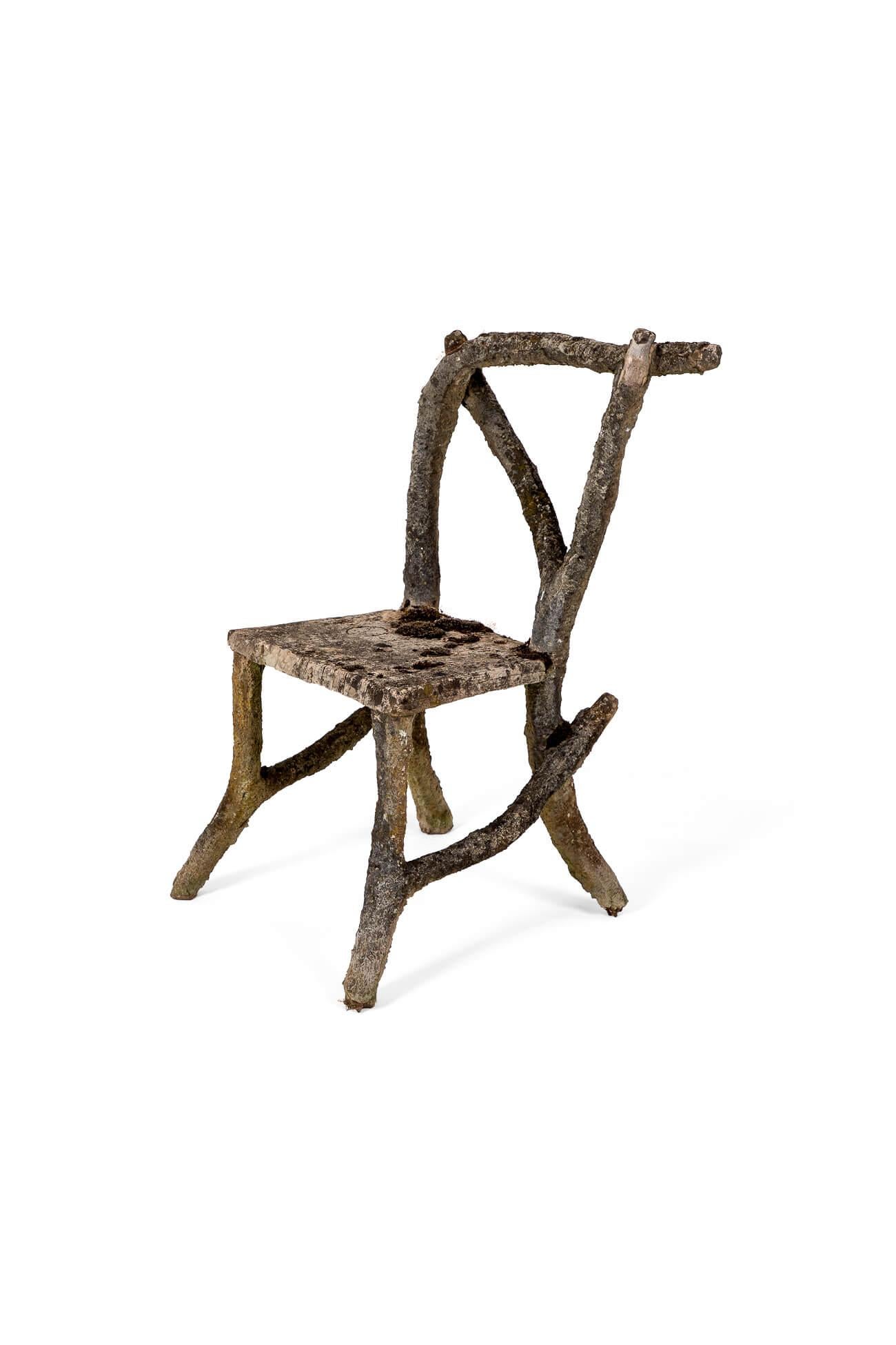 Pareja de Sillas de Faux Bois siglo XX en venta