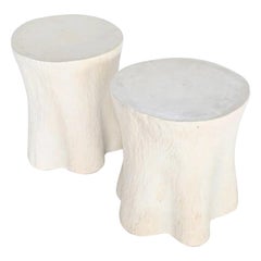 Pair of Faux Bois Side Tables