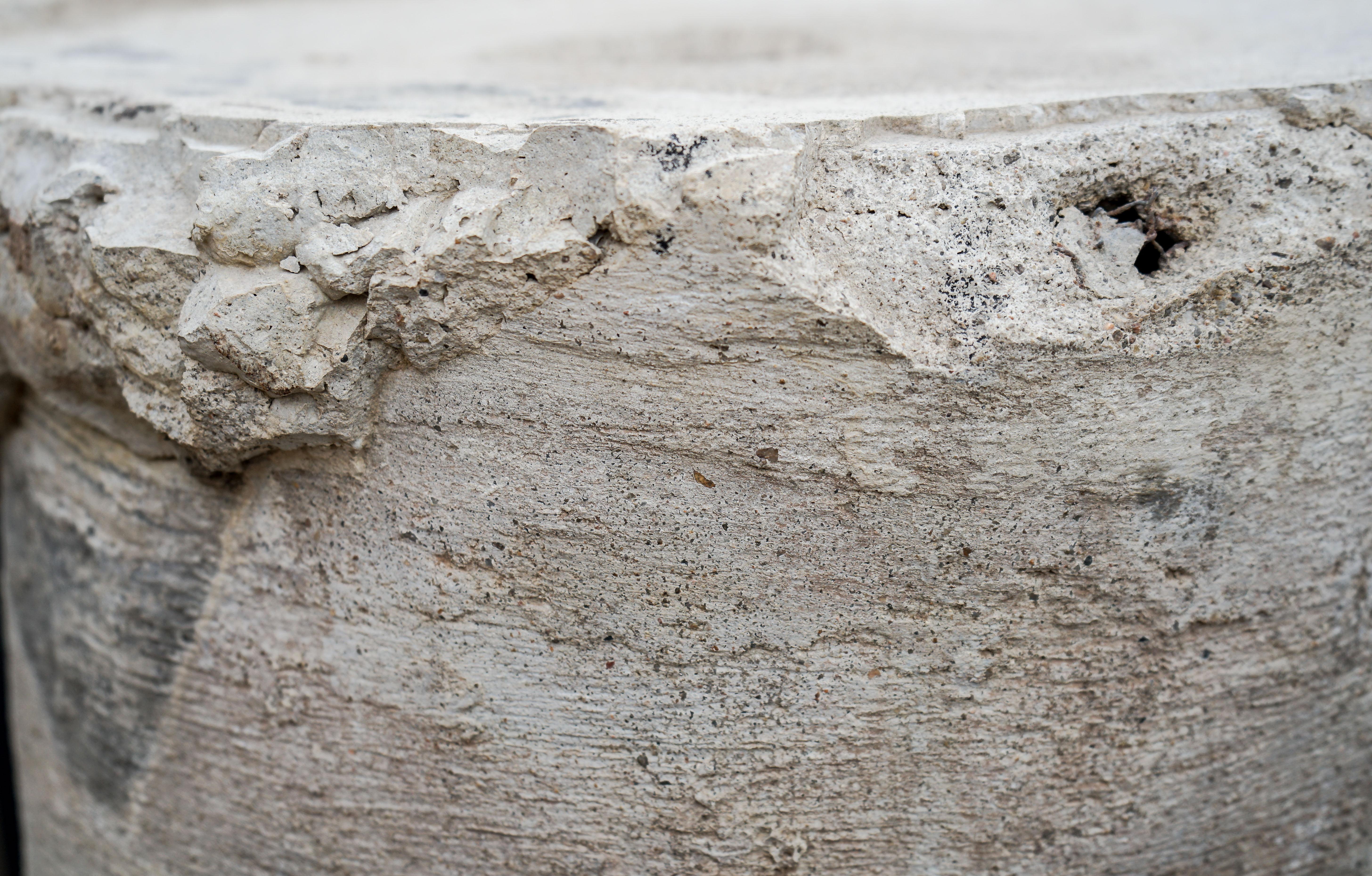 Pair of Faux Bois Tree Trunk Pillars 2