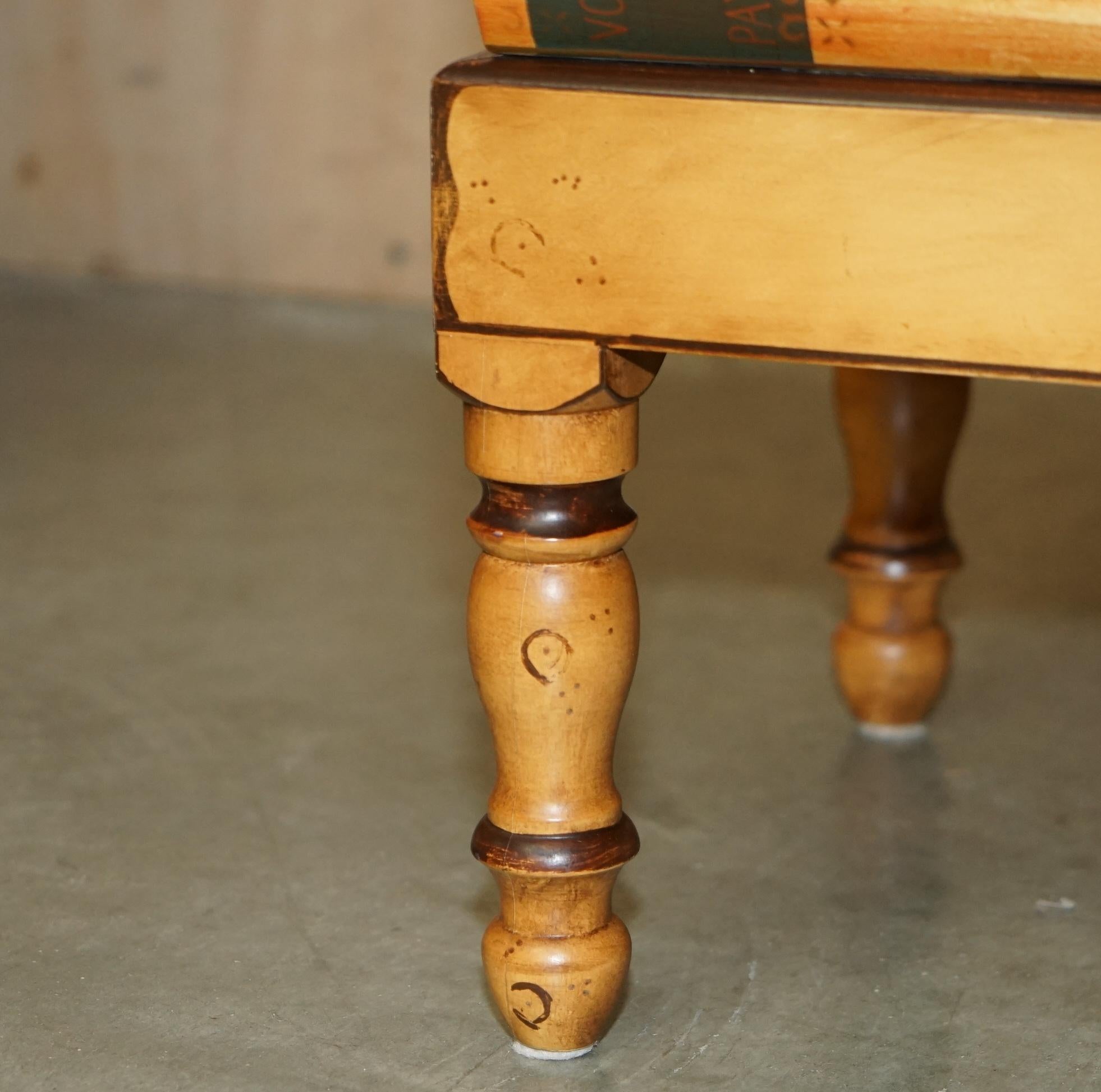 Wood PAIR OF FAUX BOOK TOPPED SiDE END LAMP WINE TABLES WITH HIDDEN INTERNAL STORAGE For Sale