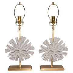 Pair of Faux Coral Table Lamps by Marcelo Bessa for Spark Interior