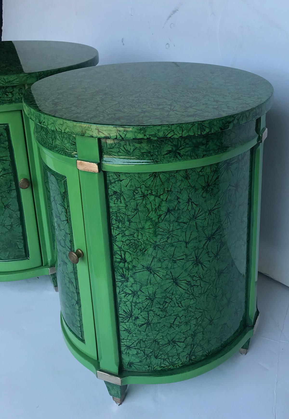 Pair Of Faux Malachite Side Bed Side Tables At 1stDibs Faux Pair Of Faux Malachite Side Bed Side Tables At 1stDibs Faux