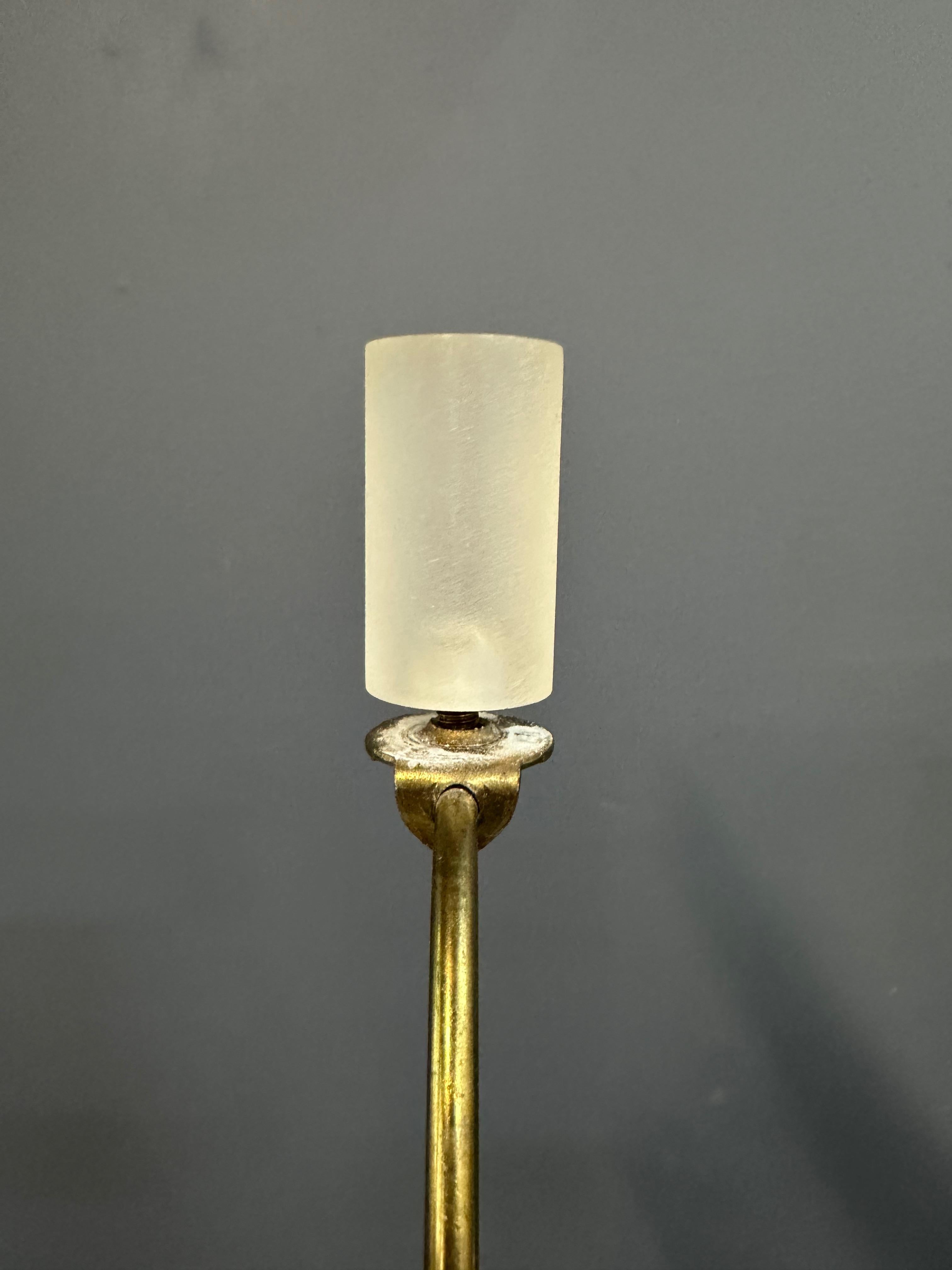 Pair of Faux Marble Table Lamps by Frederick Cooper, 1990 with Brushed Acrylic en venta 4