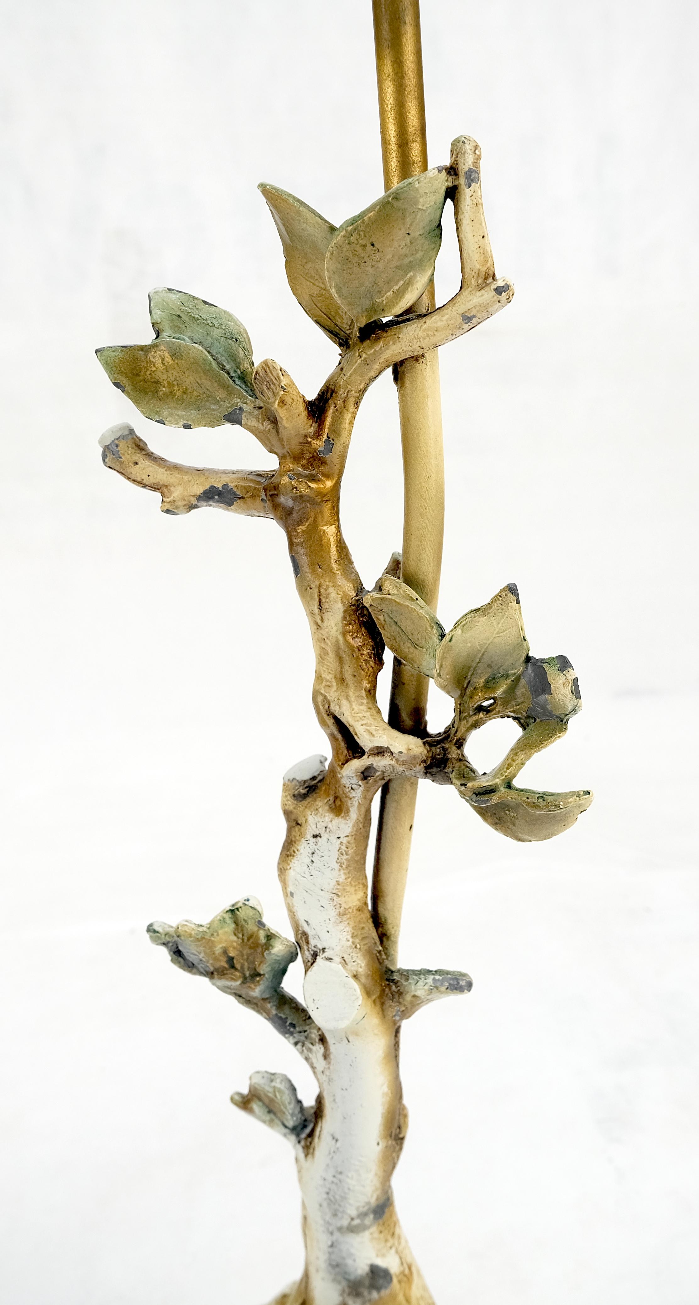 Pareja de Lámparas de Sobremesa Decorativas con Bases de Faux Twig Style C1940s 
