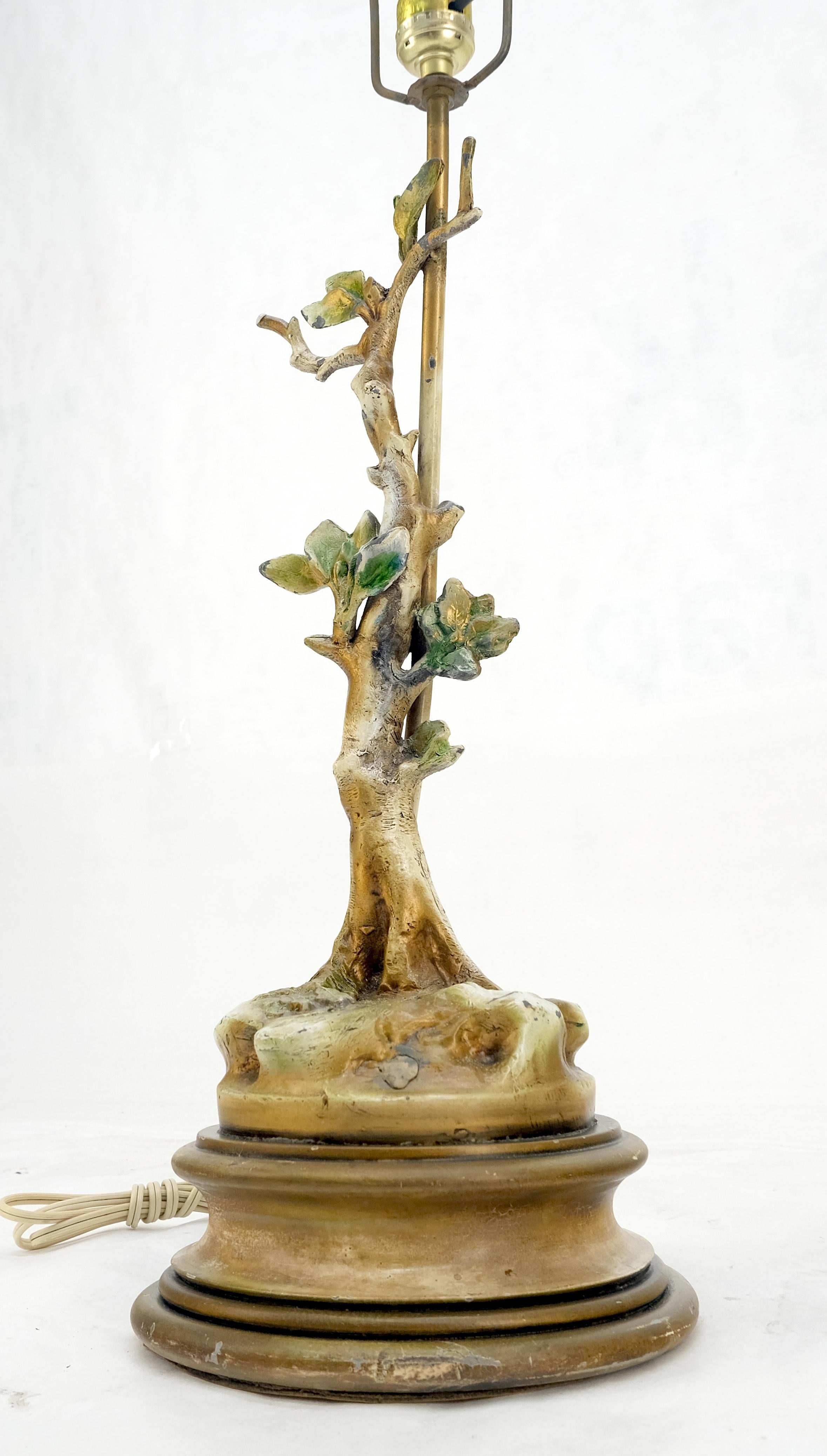 Pareja de Lámparas de Sobremesa Decorativas con Bases de Faux Twig Style C1940s Estadounidense en venta