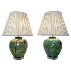 Pair of Favrile Glass Lamps